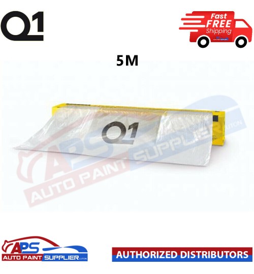 Q1 MASKING FILM SHEETING ROLL PREMIUM AUTOMOTIVE PAINT PROTECTON - 5M X 120M